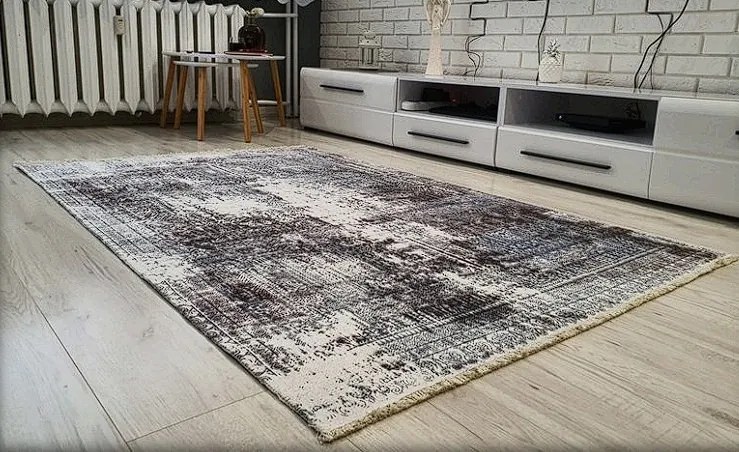Orientálny koberec s nízkym vlasom Banco 10137-BLUE sivo-modrý Rozmer: 115x170 cm