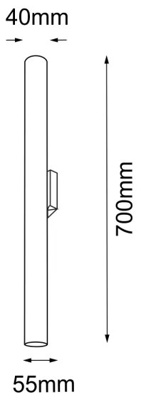 Amplex 8877 - Nástenné svietidlo AKADI 2xGU10-MR11/15W/230V