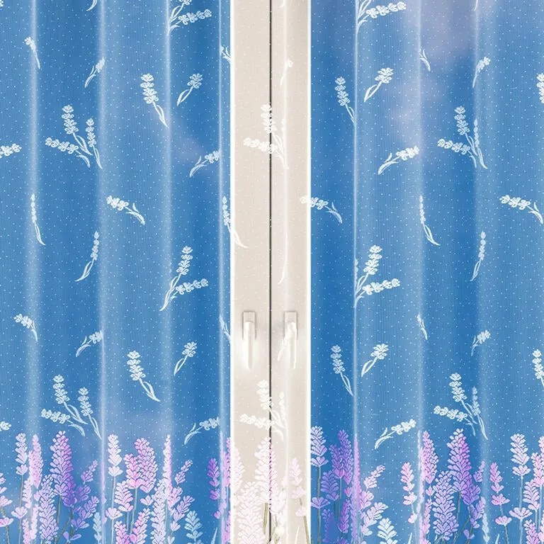 Hotová žakárová záclona MARIANA FIALOVÁ 350 x 160 cm