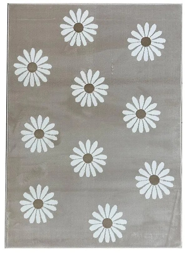 Koberec FD Lida Stokroty 1,6/2,3 svetlá béžová