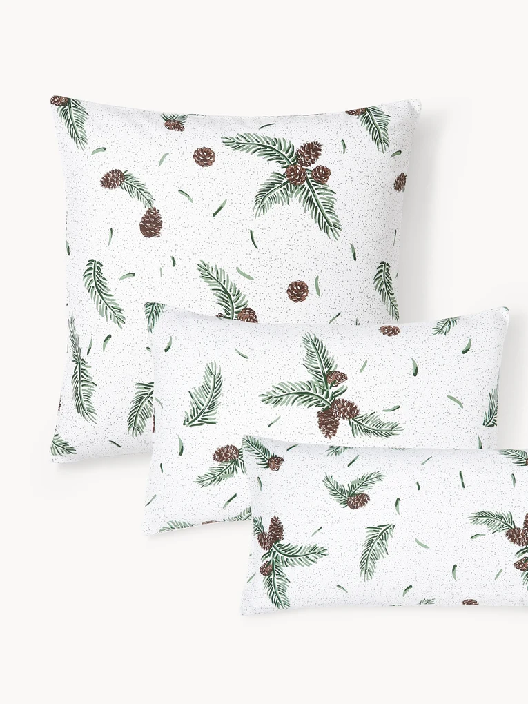Flanelová obliečka na vankúš Pinecone