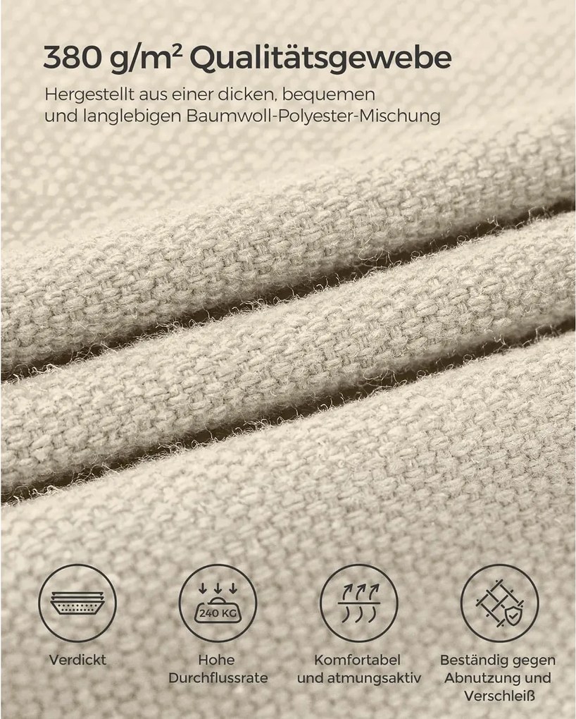 Hojdacia sieť so stojanom, 5 nastaviteľných výšok, béžová farba