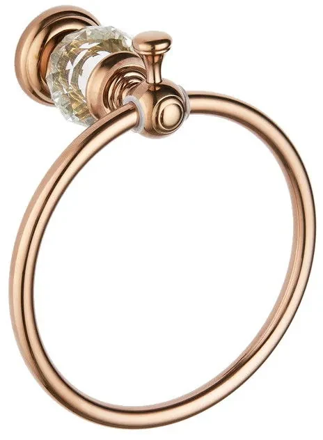 Mexen príslušenstvo, ESTELA držiak na uteráky Ring, ružové-zlato, 7011532-60