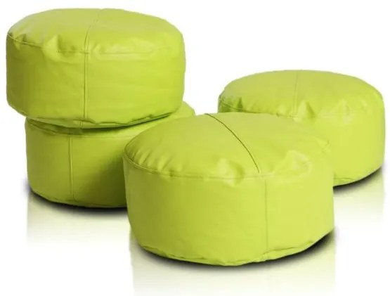 Sedací vak Classic zelená limetková 50L ekokoža TiaHome