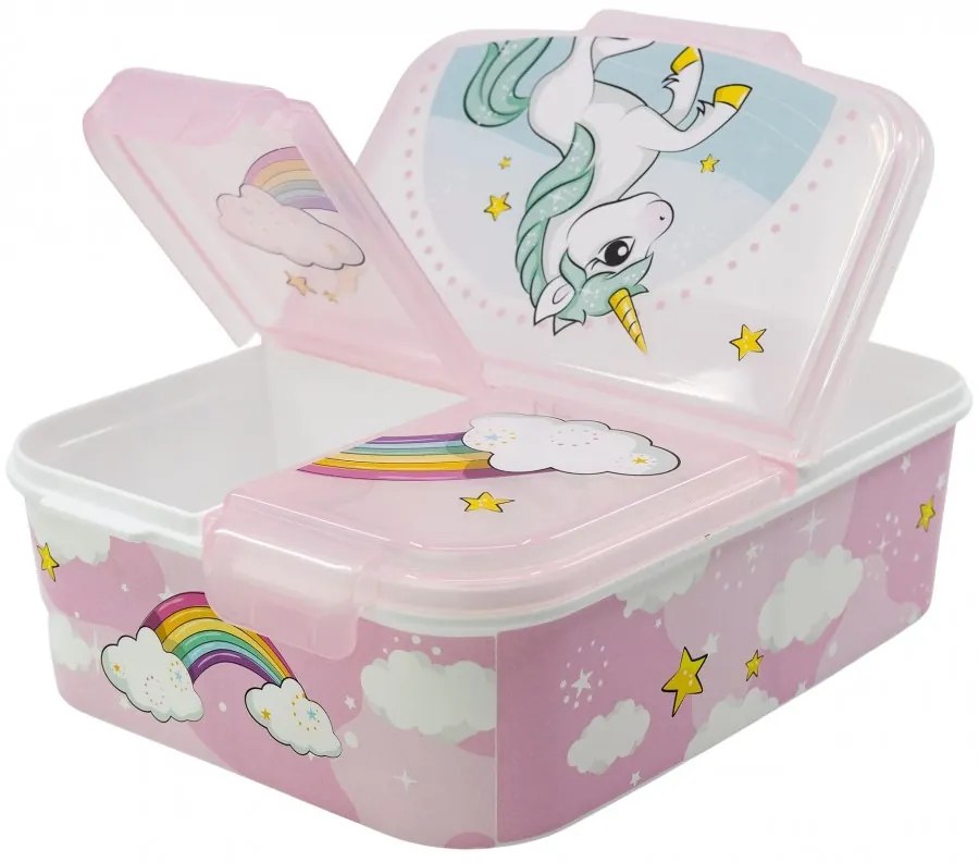 Multibox na desiatu Unicorn s 3 priehradkami