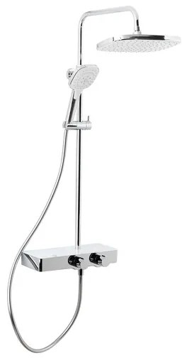 Sprchový systém SAT s termostatickou batériou biela / chróm SATSSTHP, 1 ks