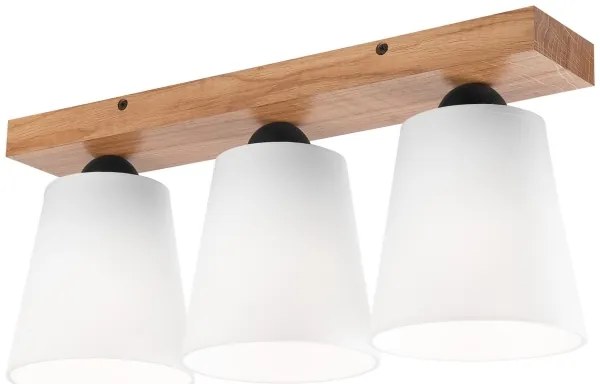 Prisadený luster LULA 3xE27/60W/230V dub