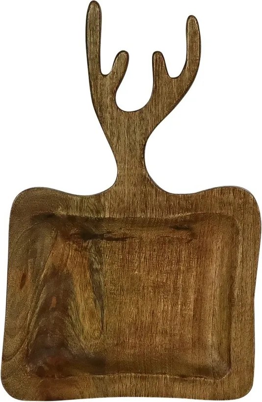 Misa z mangového dreva s parožím - 25 * 2 * 40cm