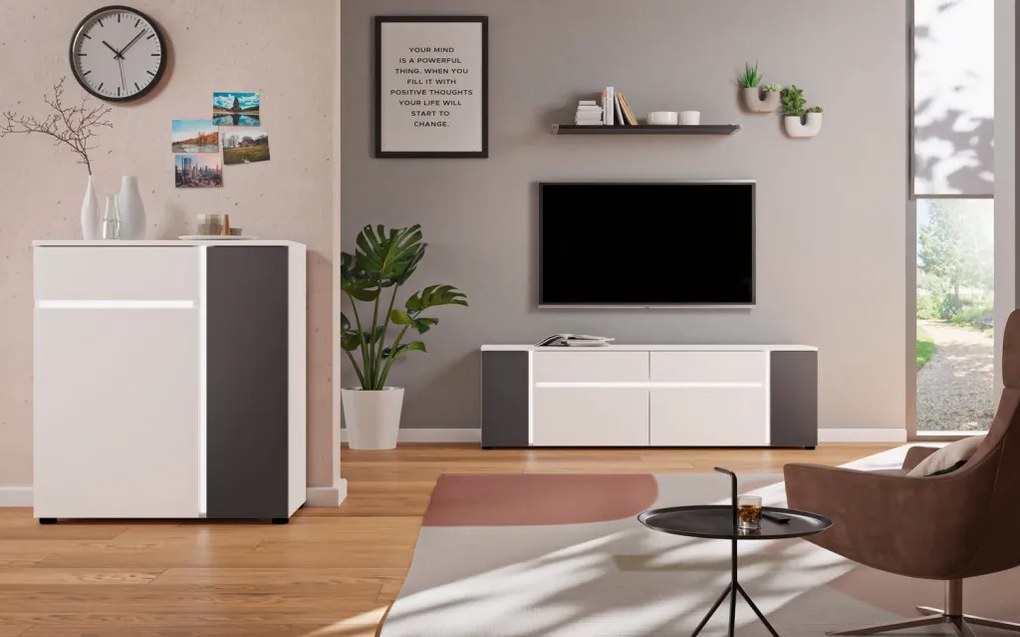 TV skrinka Kato s osvetlením