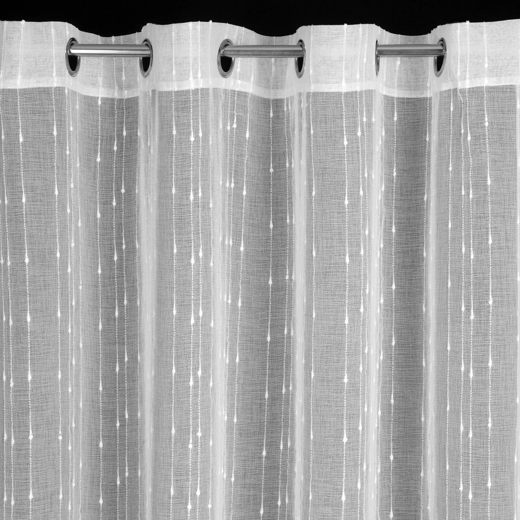 ZÁCLONA NA KRÚŽKOCH BECKY 350X250 CM BIELA