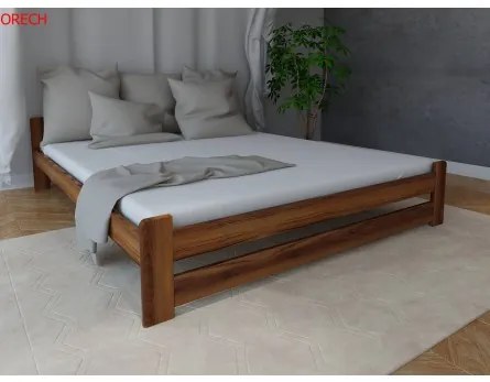 Sammer Drevená posteľ v rôznych farbách bez čela DIANA DIANA 120 x 200 cm Dub