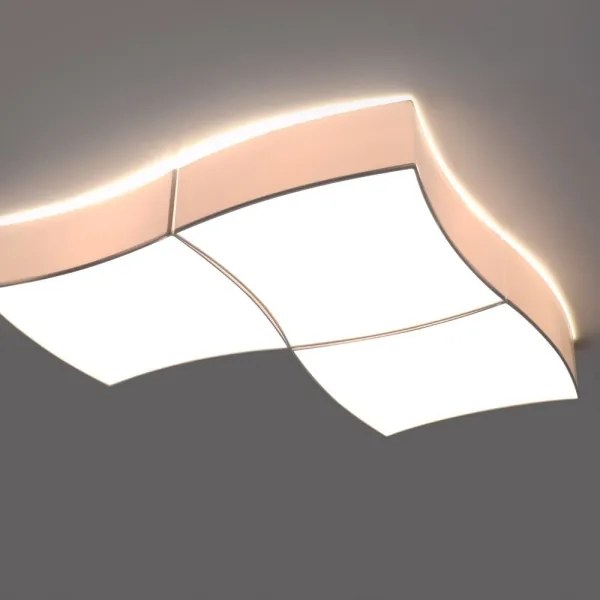 Sollux SL.1055 - Stropné svietidlo SQUARE 6xE27/60W/230V biela