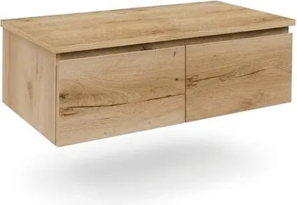 Kúpeľňová skrinka s krycou doskou SAT B-Way 119x30x45 cm dub mat BWAY120OAKD