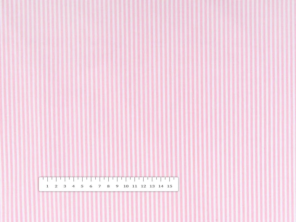 Biante Bavlnená obliečka na vankúš s lemom Sandra SA-255 Ružovo-biele pásiky 50 x 50 cm