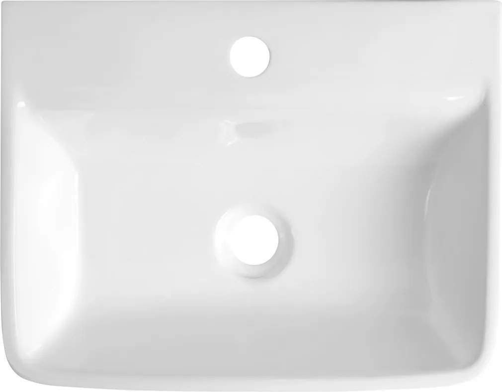 Aqualine Aqualine, REEMA keramické umývadlo 45x35cm, biela, NP440