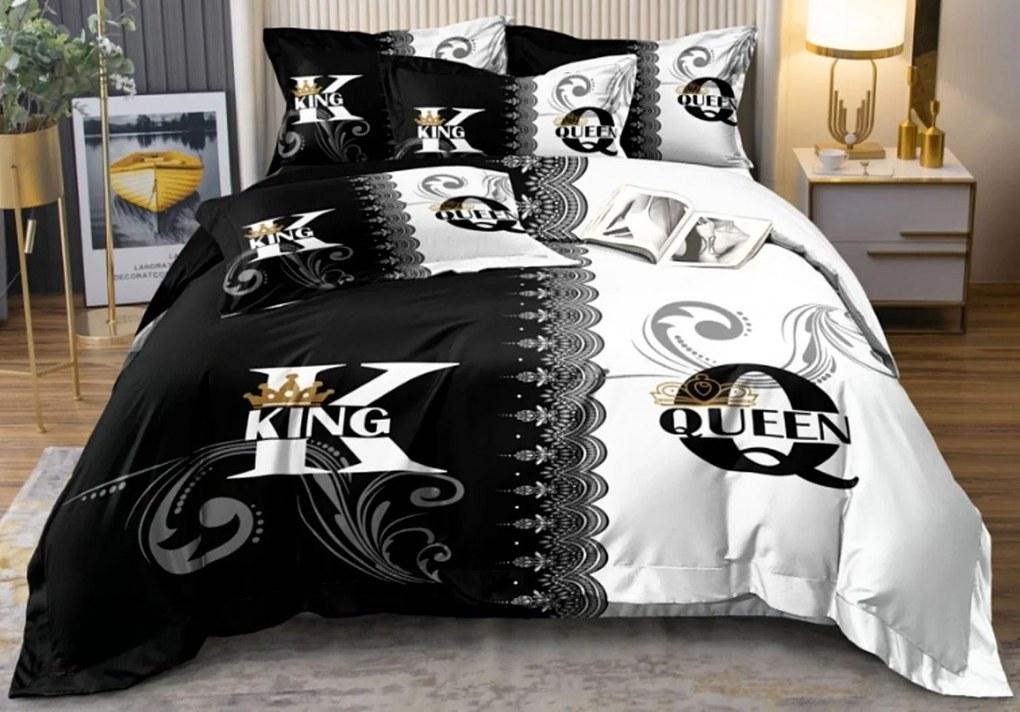 Obliečky King a Queen E Bavlna 7-dielna súprava