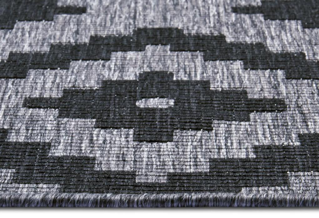 NORTHRUGS - Hanse Home koberce Kusový koberec Twin-Wendeteppiche 105461 Night Silver – na von aj na doma - 160x230 cm