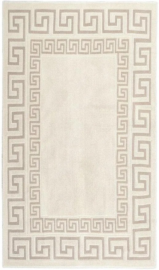 Krémovobiely bavlnený koberec Orient 80 × 150 cm