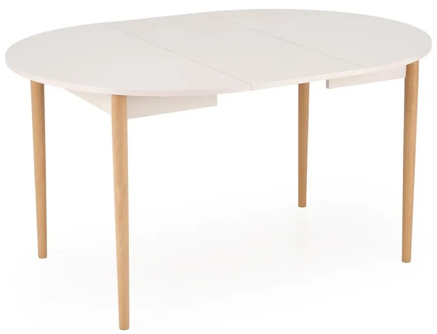 Rozkladací jedálenský stôl Pivot 102/141 cm kašmírový/buk