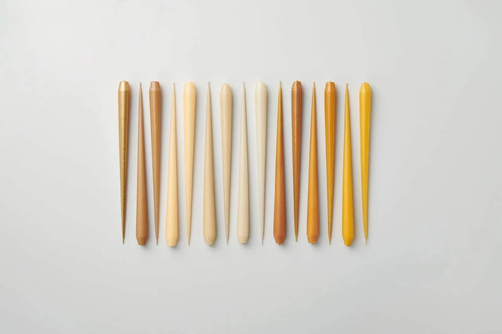 ester & erik Sviečka Taper 32 cm – 90 Gold Metallic – sada 2 ks