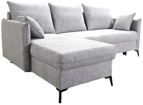 Rohová sedacia súprava Armen, pravá, sivá (country 17)