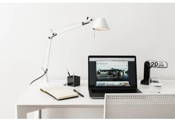 Artemide AR 0011820A - Stolná lampa TOLOMEO MICRO 1xE14/46W/230V biela