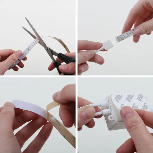 Brilo - LED RGB Stmievateľný pásik 11,5m LED/24W/230V + DO