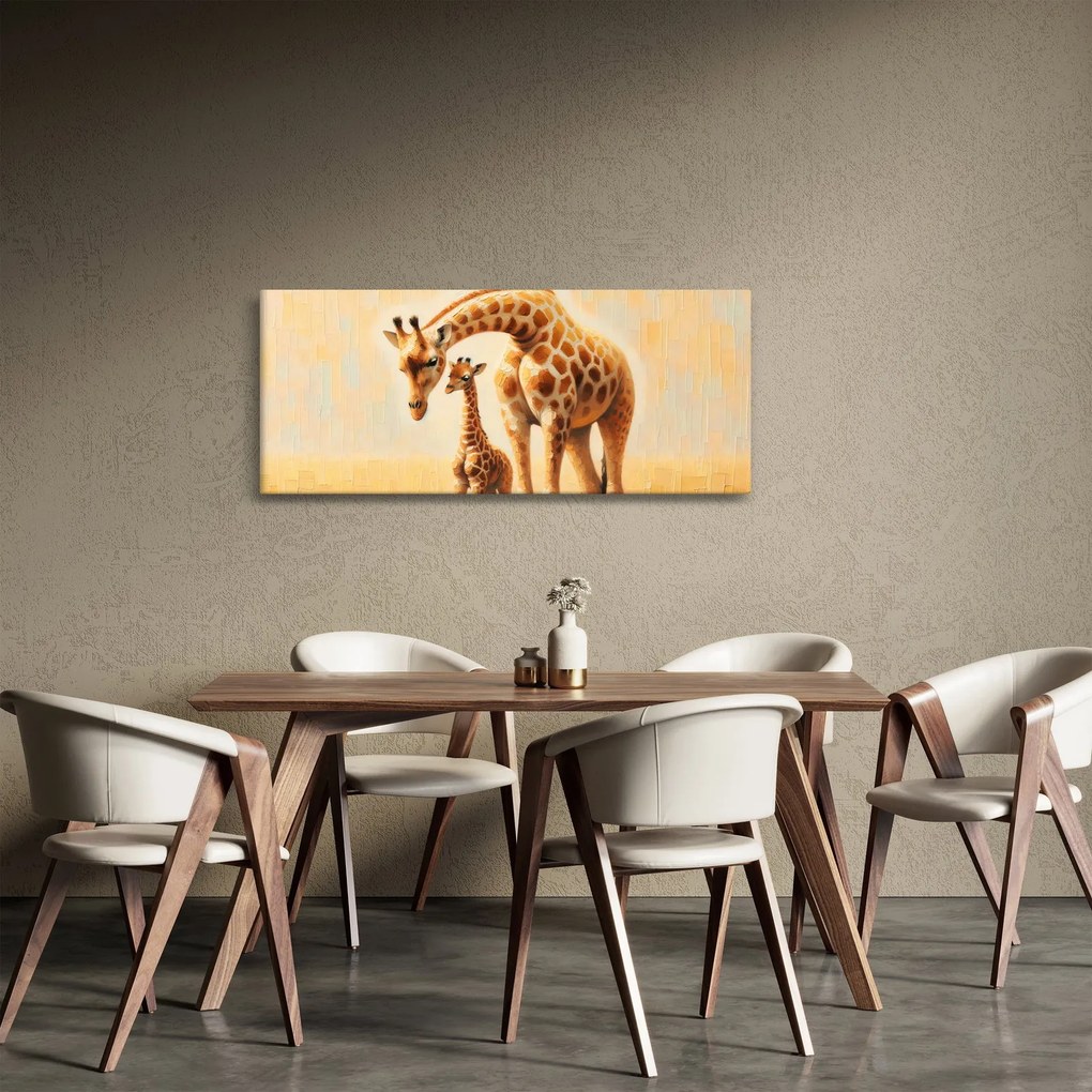 Obraz - Žirafy (120x50 cm)