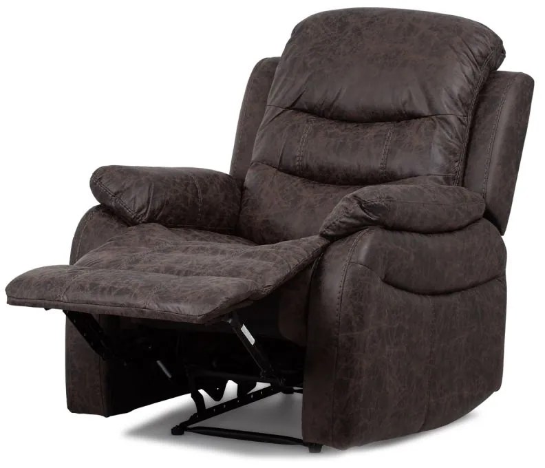 TV-4086 BR,  Elegantné kreslo v hnedej látke