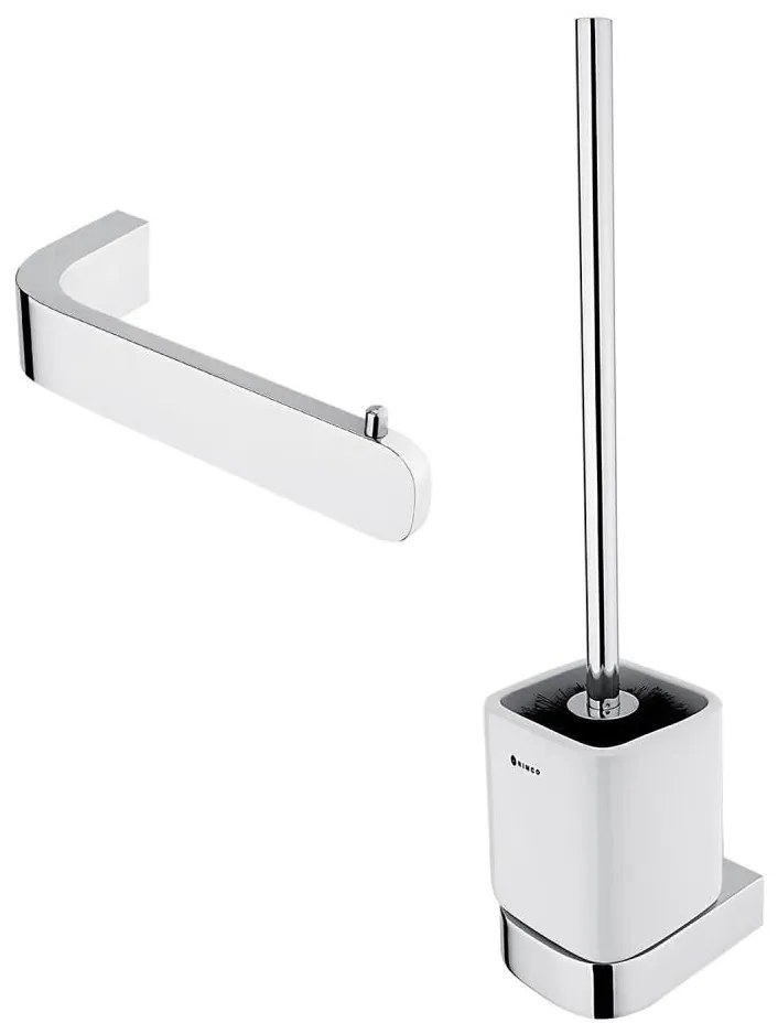 NIMCO NK set-94KN-26 - Nástenná WC štetka a držiak toaletného papiera NIKAU chróm