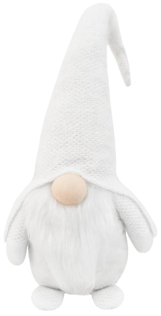 Vianočný škriatok ELF 068 - 50 cm biely