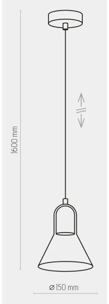 Luster na lanku VICHY 1xGU10/10W/230V