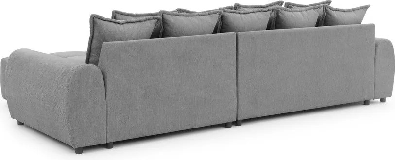 Sivá rohová pohovka (pravý roh/s leňoškou) Albane – Ropez