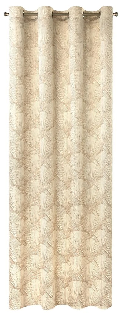 ZATEMŇOVACÍ ZÁVES NA KRÚŽKOCH PIERRE CARDIN GOYA 140X250 CM KRÉMOVÁ