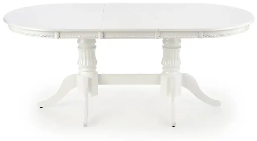 Rustikálny rozkladací jedálenský stôl Joseph - biela | BIANO