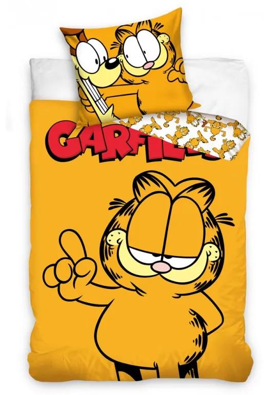 TipTrade Bavlnené obliečky 140x200 + 70x90 cm - Kocúr Garfield
