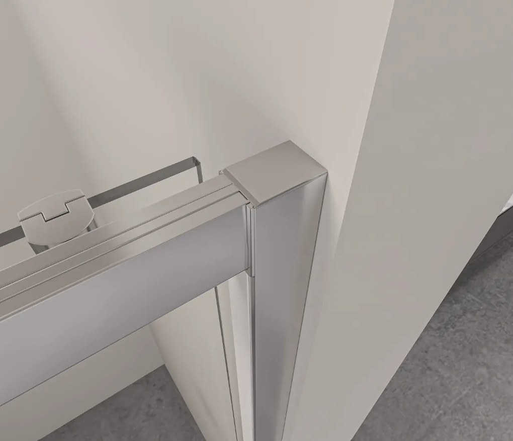 Erga Alpine, posuvné sprchové dvere do otvoru 140x195 cm, 6mm číre sklo, chrómový profil, ERG-V02-ALPINE-D140-CR