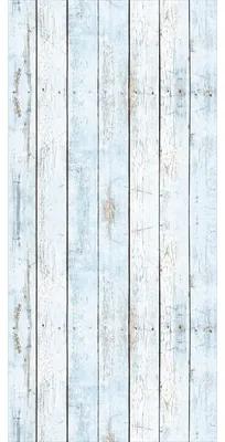 Samolepiaca fólia na stenu kúpeľne mySPOTTI fresh Wood Light Blue 100x210 cm