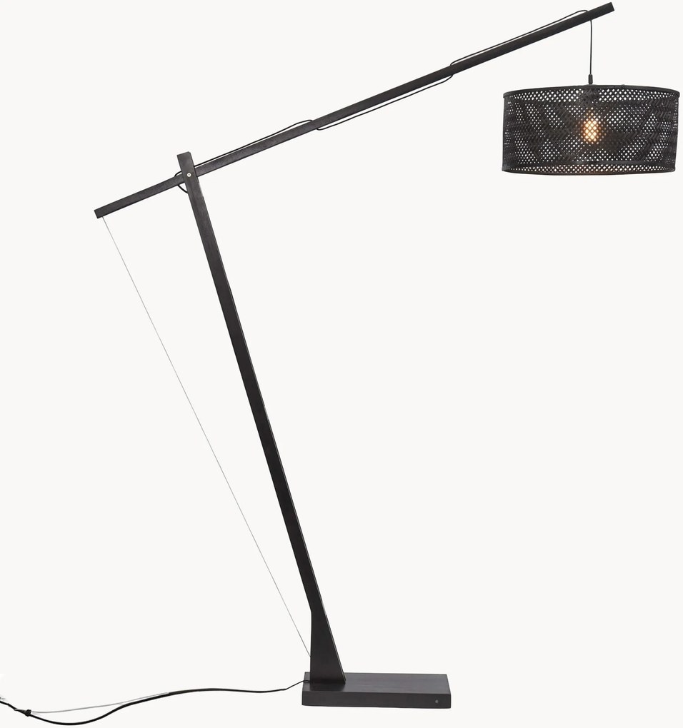 Bambusová oblúková lampa Java