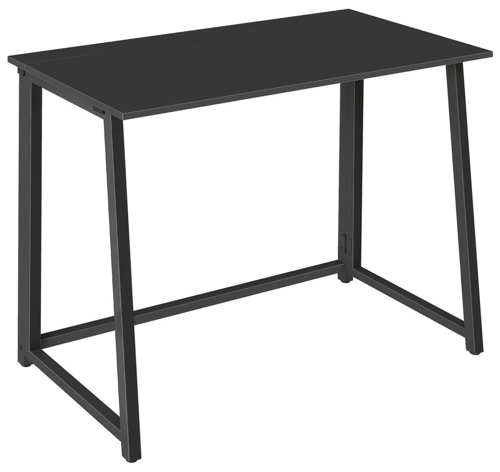 Písací stôl ZARIMO skladací 80x40 cm, čierny