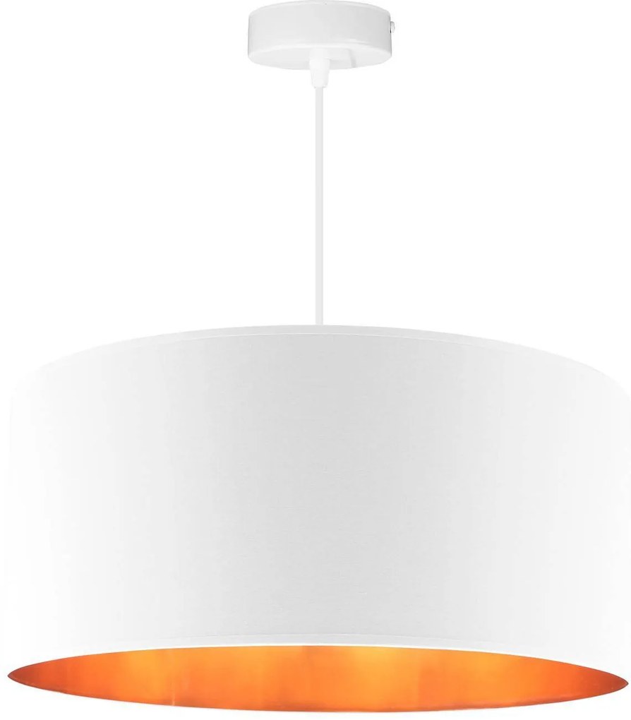 Závesné svietidlo Shade, 1x textilné tienidlo (výber zo 4 farieb), (výber z 3 farieb konštrukcie), (fi 44cm), g