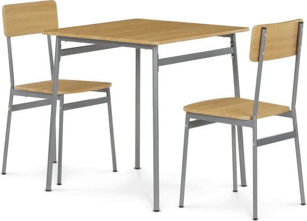 Jedálenský stôl s dvoma stoličkami AUT-O2122 OAK