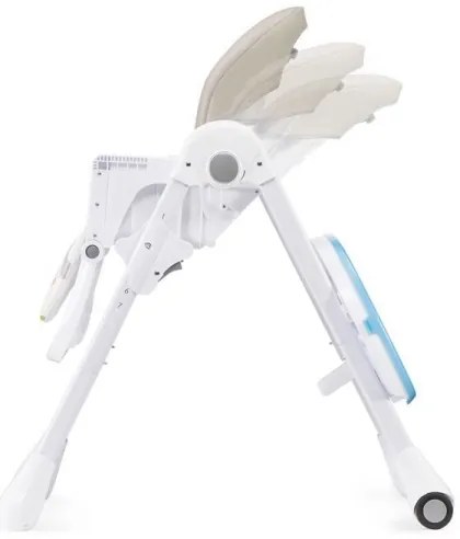 KINDERKRAFT - Detská jedálenská stolička YUMMY béžová/biela