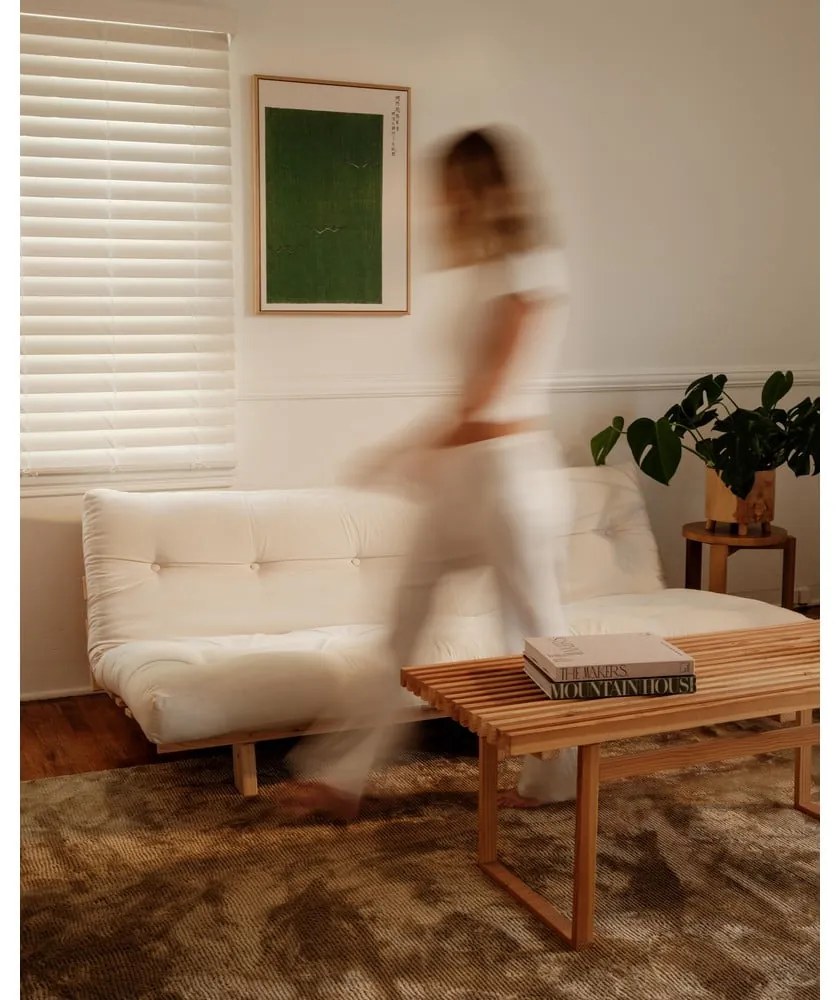 Menčestrová pohovka vo svetlohnedohorčicovej farbe 200 cm Lean – Karup Design