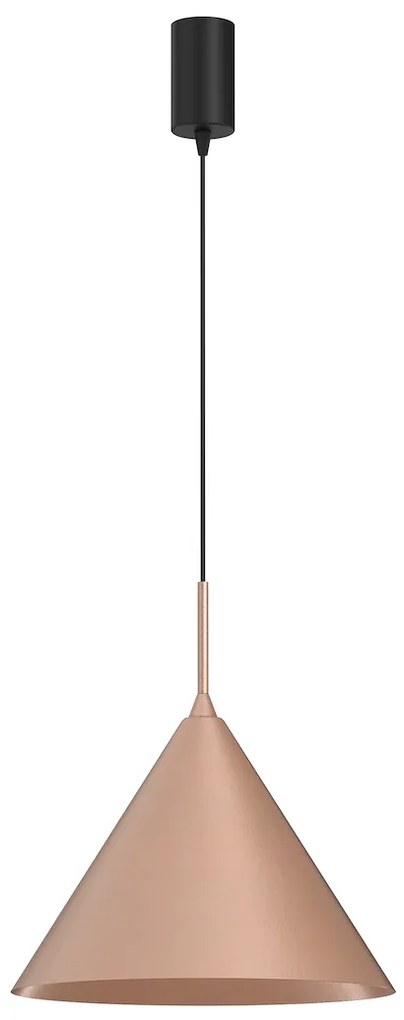 Závesné svietidlo Capital, 1x medené kovové tienidlo, (fi 32cm), b