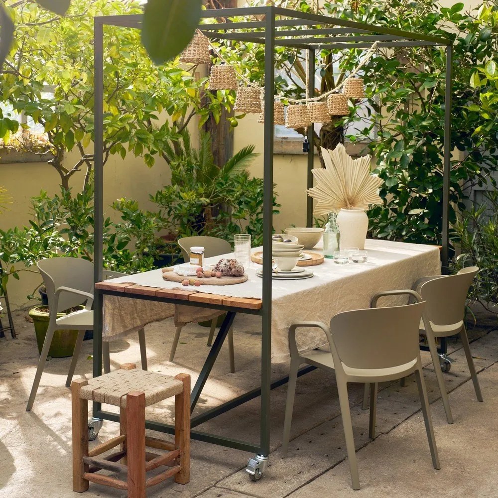 Záhradný jedálenský stôl z eukalyptového dreva 97x220 cm Blue Sky – vtwonen