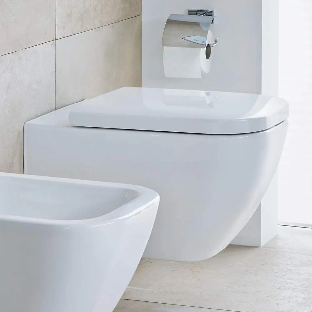 DURAVIT Happy D.2 WC sedátko bez sklápacej automatiky, odnímateľné, tvrdé z Duroplastu, biela, 0064510000
