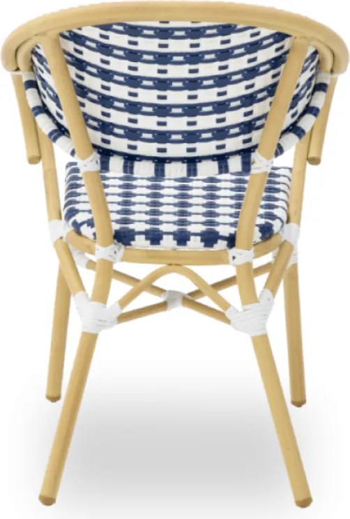 VENUS záhradná stolička s podrúčkami blue