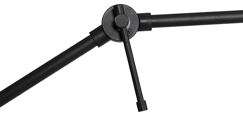 Moderná stojaca lampa čierna nastaviteľná - Editor