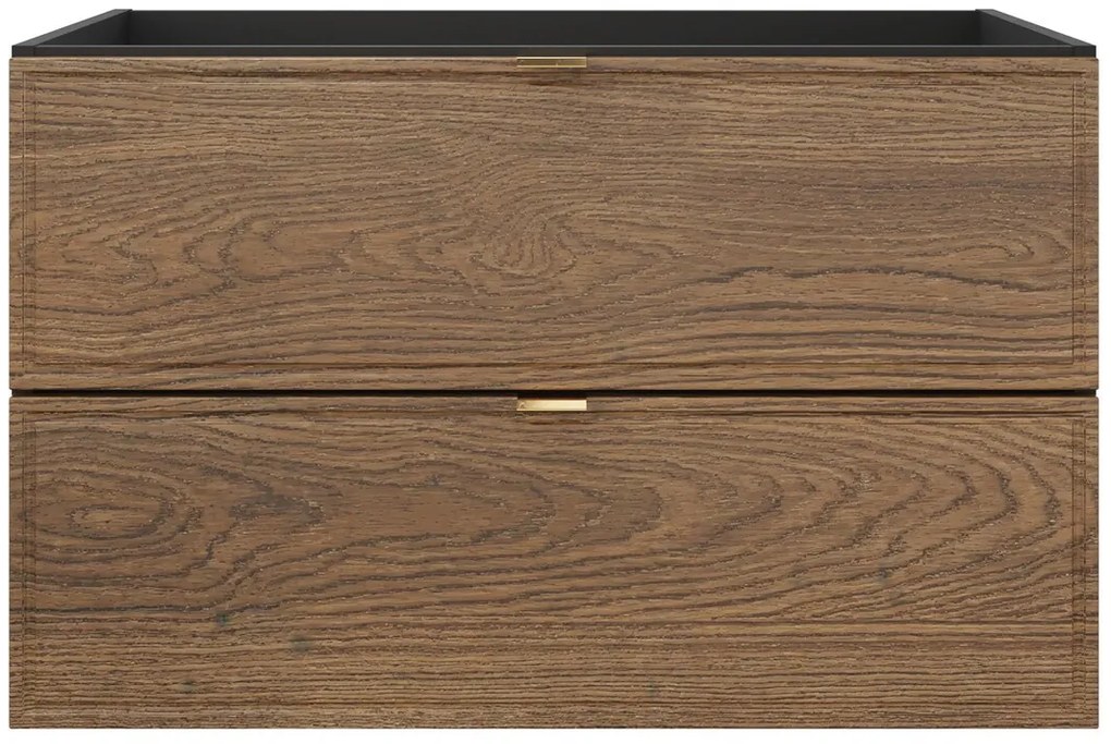 Skříňka pod umyvadlo Talia Casella 80 cm černý mat/dub casella